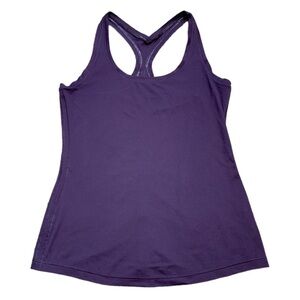 YOGALICIOUS Active Tank With Racer Back Purple Size Large